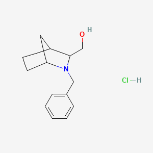 molecular formula C14H20ClNO B2813203 (2-Benzyl-2-azabicyclo[2.2.1]heptan-3-yl)methanol hydrochloride CAS No. 2219369-24-9