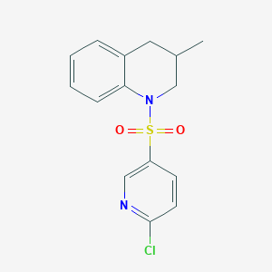 1-(6-chloropyridin-3-yl)sulfonyl-3-methyl-3,4-dihydro-2H-quinoline