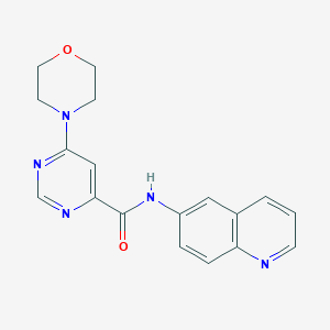 6-morpholino-N-(quinolin-6-yl)pyrimidine-4-carboxamide