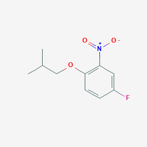 molecular formula C10H12FNO3 B2813235 4-Fluoro-1-isobutoxy-2-nitrobenzene CAS No. 640768-03-2