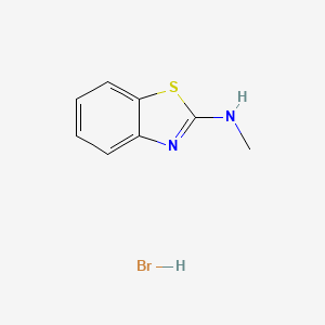 molecular formula C8H9BrN2S B2813259 N-methyl-1,3-benzothiazol-2-amine hydrobromide CAS No. 16954-69-1; 54237-38-6