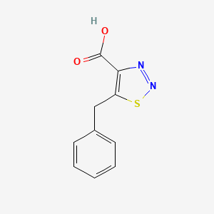 molecular formula C10H8N2O2S B2813269 5-Benzyl-[1,2,3]thiadiazole-4-carboxylic acid CAS No. 1707378-49-1