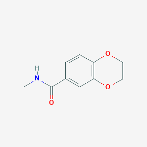molecular formula C10H11NO3 B2813272 N-methyl-2,3-dihydro-1,4-benzodioxine-6-carboxamide CAS No. 438026-68-7