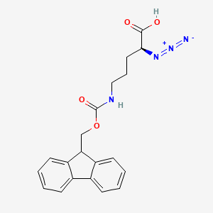molecular formula C20H20N4O4 B2813316 N3-L-Orn(Fmoc)-OH 