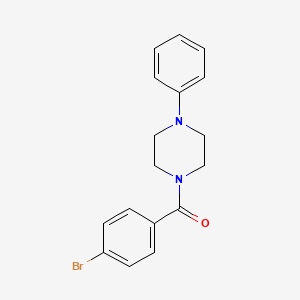 molecular formula C17H17BrN2O B2813351 1-(4-BROMOBENZOYL)-4-PHENYLPIPERAZINE CAS No. 339284-42-3