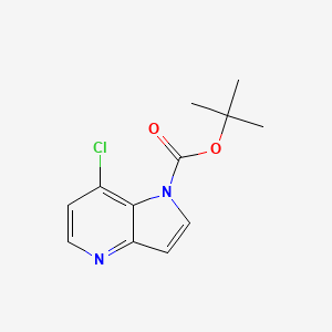 molecular formula C12H13ClN2O2 B2813383 tert-Butyl 7-chloro-1H-pyrrolo[3,2-b]pyridine-1-carboxylate CAS No. 1936703-05-7