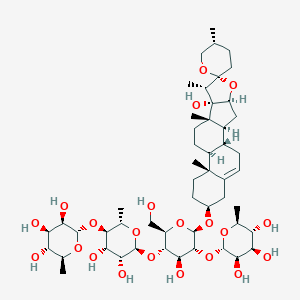 molecular formula C51H82O21 B028134 Chonglou Saponin VII CAS No. 68124-04-9