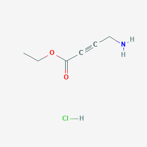 molecular formula C6H10ClNO2 B2813409 Ethyl 4-aminobut-2-ynoate hydrochloride CAS No. 113439-86-4