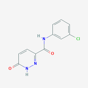 molecular formula C11H8ClN3O2 B2813426 N-(3-chlorophenyl)-6-oxo-1H-pyridazine-3-carboxamide CAS No. 371144-28-4