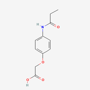 molecular formula C11H13NO4 B2813432 2-(4-Propionamidophenoxy)acetic acid CAS No. 890982-09-9