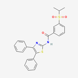 N-(4,5-diphenylthiazol-2-yl)-3-(isopropylsulfonyl)benzamide