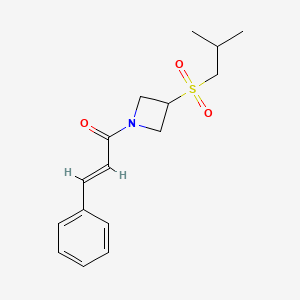 (E)-1-(3-(isobutylsulfonyl)azetidin-1-yl)-3-phenylprop-2-en-1-one