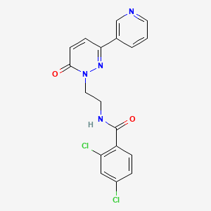 2,4-dichloro-N-(2-(6-oxo-3-(pyridin-3-yl)pyridazin-1(6H)-yl)ethyl)benzamide