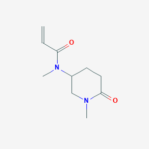 molecular formula C10H16N2O2 B2813465 N-Methyl-N-(1-methyl-6-oxopiperidin-3-yl)prop-2-enamide CAS No. 2224205-67-6