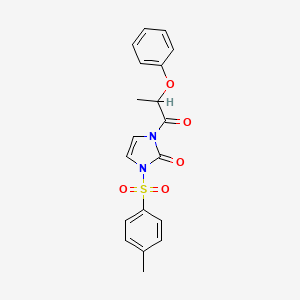 1-(2-phenoxypropanoyl)-3-tosyl-1H-imidazol-2(3H)-one