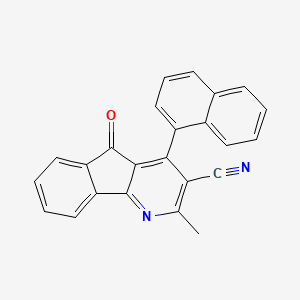 2-methyl-4-(1-naphthyl)-5-oxo-5H-indeno[1,2-b]pyridine-3-carbonitrile