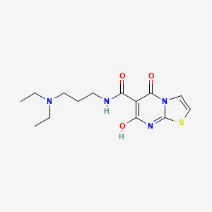 N-(3-(diethylamino)propyl)-7-hydroxy-5-oxo-5H-thiazolo[3,2-a]pyrimidine-6-carboxamide