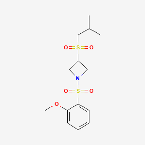3-(Isobutylsulfonyl)-1-((2-methoxyphenyl)sulfonyl)azetidine