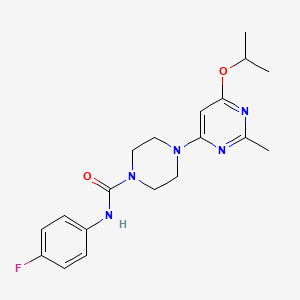 N-(4-fluorophenyl)-4-(6-isopropoxy-2-methylpyrimidin-4-yl)piperazine-1-carboxamide