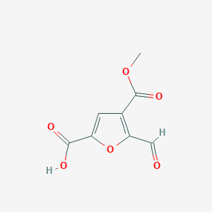 5-Formyl-4-methoxycarbonylfuran-2-carboxylic acid