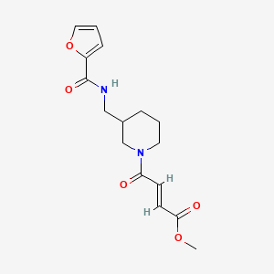 Methyl (E)-4-[3-[(furan-2-carbonylamino)methyl]piperidin-1-yl]-4-oxobut-2-enoate