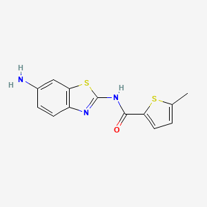 N-(6-amino-1,3-benzothiazol-2-yl)-5-methylthiophene-2-carboxamide