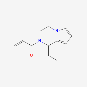 molecular formula C12H16N2O B2813540 1-{1-ethyl-1H,2H,3H,4H-pyrrolo[1,2-a]pyrazin-2-yl}prop-2-en-1-one CAS No. 2094638-25-0