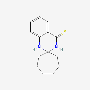 molecular formula C14H18N2S B2813541 1'H-spiro[cycloheptane-1,2'-quinazoline]-4'-thiol CAS No. 892299-03-5