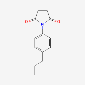 molecular formula C13H15NO2 B2813546 1-(4-Propylphenyl)pyrrolidine-2,5-dione CAS No. 883017-54-7