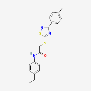 N-(4-ethylphenyl)-2-((3-(p-tolyl)-1,2,4-thiadiazol-5-yl)thio)acetamide
