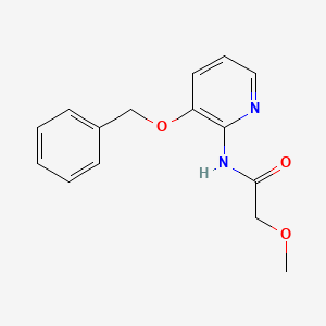 molecular formula C15H16N2O3 B2813573 2-methoxy-N-(3-phenylmethoxypyridin-2-yl)acetamide CAS No. 1023367-21-6