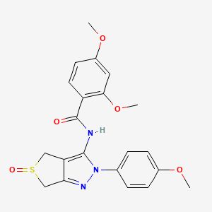 2,4-dimethoxy-N-[2-(4-methoxyphenyl)-5-oxo-4,6-dihydrothieno[3,4-c]pyrazol-3-yl]benzamide