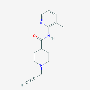 molecular formula C15H19N3O B2813625 N-(3-methylpyridin-2-yl)-1-prop-2-ynylpiperidine-4-carboxamide CAS No. 1386373-35-8