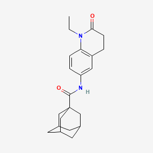 molecular formula C22H28N2O2 B2813660 N-(1-ethyl-2-oxo-1,2,3,4-tetrahydroquinolin-6-yl)adamantane-1-carboxamide CAS No. 922129-68-8