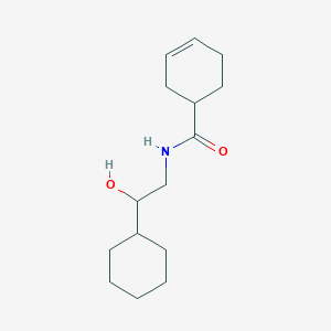 molecular formula C15H25NO2 B2813727 N-(2-cyclohexyl-2-hydroxyethyl)cyclohex-3-ene-1-carboxamide CAS No. 1396750-34-7