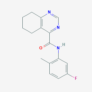 molecular formula C16H16FN3O B2813737 N-(5-Fluoro-2-methylphenyl)-5,6,7,8-tetrahydroquinazoline-4-carboxamide CAS No. 2415600-16-5