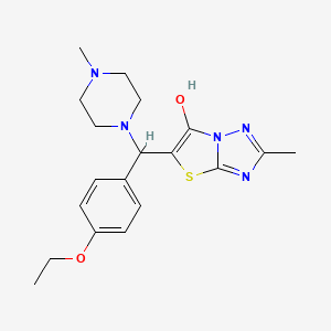 B2813803 5-((4-Ethoxyphenyl)(4-methylpiperazin-1-yl)methyl)-2-methylthiazolo[3,2-b][1,2,4]triazol-6-ol CAS No. 869343-43-1