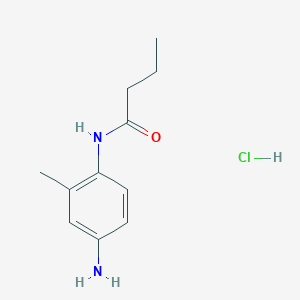 B2813824 N-(4-Amino-2-methylphenyl)butanamide hydrochloride CAS No. 1184988-39-3; 769928-20-3