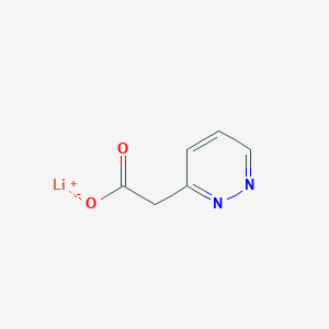 molecular formula C6H6LiN2O2 B2813849 2-(Pyridazin-3-yl)acetic acid lithium salt CAS No. 1845687-62-8