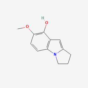 molecular formula C12H13NO2 B2813872 7-methoxy-1H,2H,3H-benzo[b]pyrrolizin-8-ol CAS No. 158524-91-5