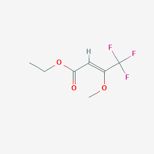 molecular formula C7H9F3O3 B2813903 Ethyl 3-Methoxy-4,4,4-trifluoro-2-butenoate CAS No. 26717-84-0