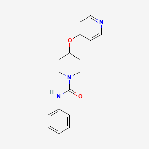 molecular formula C17H19N3O2 B2813934 N-phenyl-4-(pyridin-4-yloxy)piperidine-1-carboxamide CAS No. 2034315-32-5