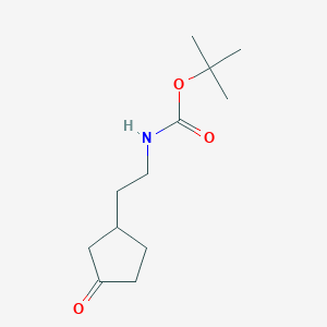 molecular formula C12H21NO3 B2813983 Tert-butyl N-[2-(3-oxocyclopentyl)ethyl]carbamate CAS No. 2227154-95-0