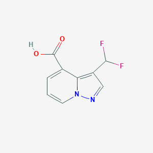 B2813994 3-(Difluoromethyl)pyrazolo[1,5-a]pyridine-4-carboxylic acid CAS No. 2248298-93-1