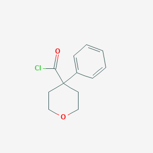 molecular formula C12H13ClO2 B028140 4-Phenyloxane-4-carbonyl chloride CAS No. 100119-45-7