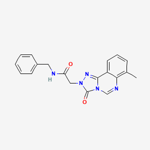 molecular formula C19H17N5O2 B2814019 N-benzyl-2-{7-methyl-3-oxo-2H,3H-[1,2,4]triazolo[4,3-c]quinazolin-2-yl}acetamide CAS No. 1207018-68-5
