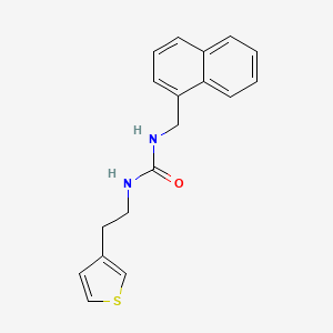 1-(Naphthalen-1-ylmethyl)-3-(2-(thiophen-3-yl)ethyl)urea