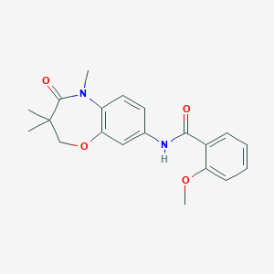 2-methoxy-N-(3,3,5-trimethyl-4-oxo-2,3,4,5-tetrahydrobenzo[b][1,4]oxazepin-8-yl)benzamide