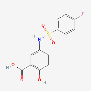 5-[(4-Fluorophenyl)sulfonylamino]-2-hydroxybenzoic acid