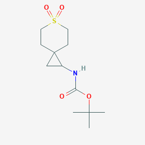molecular formula C12H21NO4S B2814085 tert-Butyl N-(6,6-dioxo-6- thiaspiro[2.5]octan-1-yl)carbamate CAS No. 2251054-06-3